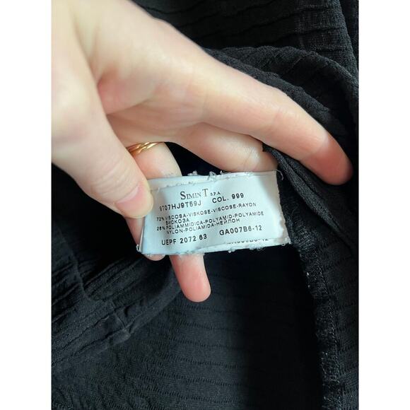 Armani V Neck Shell Sleeveless Black Top Sz 6 - Picture 4 of 4